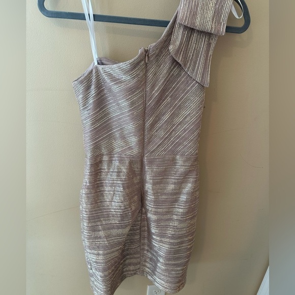 AQUA FORMAL Womens Pink Shoulder Bow Sleeveless Short Cocktail Body Con Dress 4 - Picture 8 of 8